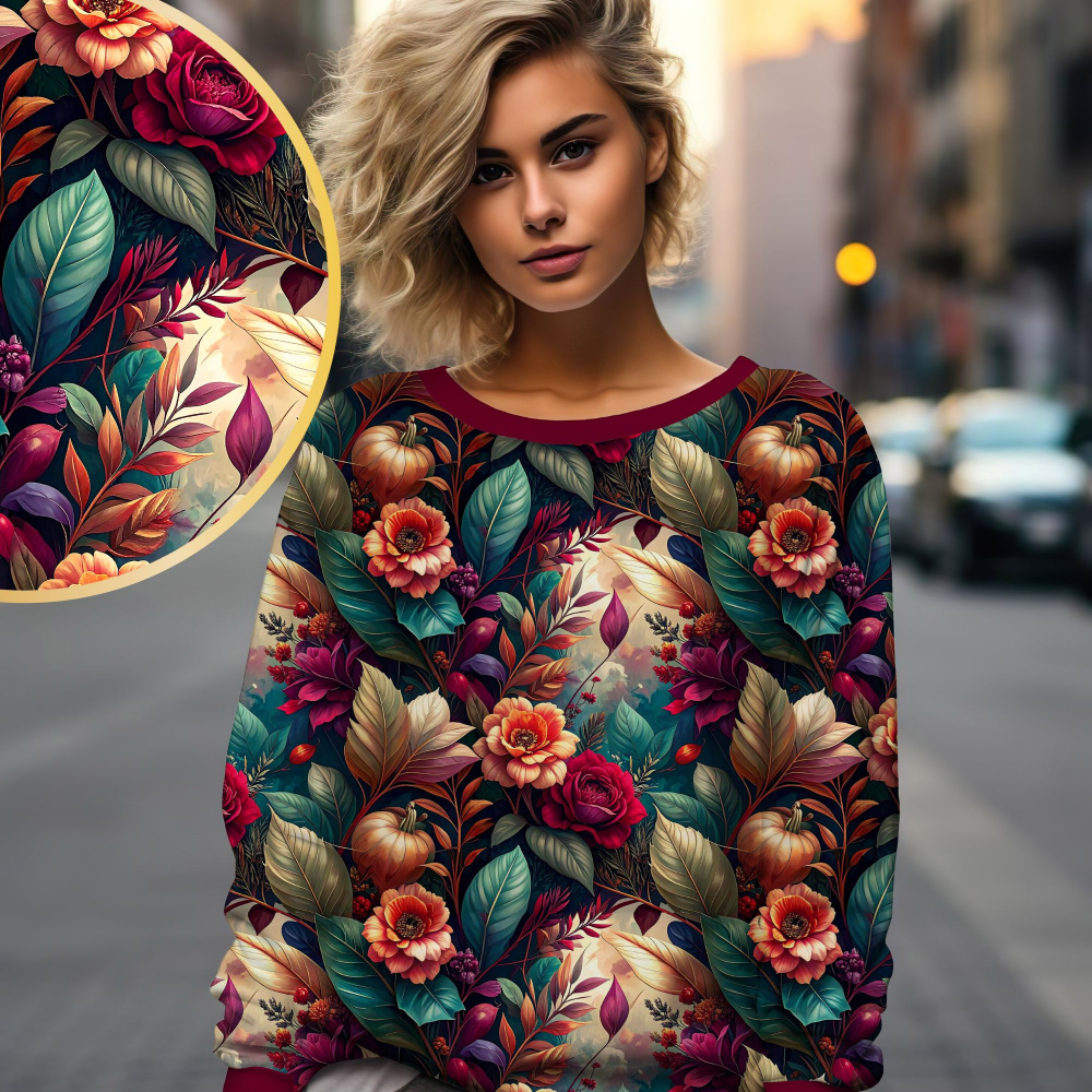Stoff des Monats: Autumn Glow - Eigenproduktion von Graustufen-Stoffe